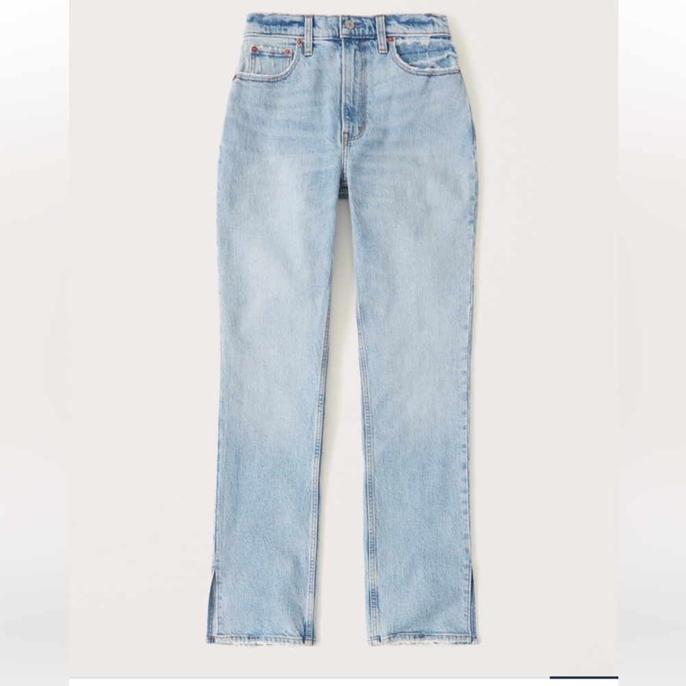 Abercrombie & Fitch ultra high rise 90s straight jeans curve love